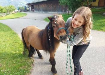 Biobauernhof Eibisberger Mädchen mit Pony