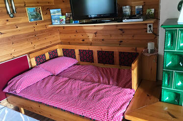 Schlafsofa in der Gruber Hütte