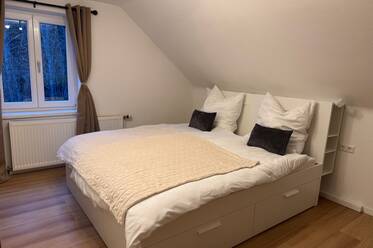 Schlafzimmer im Haus Wildblick