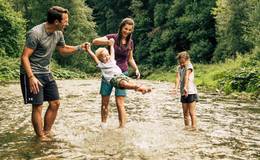 Familie in der Raabklamm