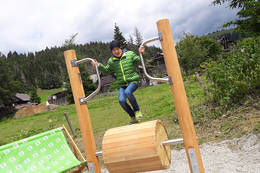 Mit Muskelkraft Strom erzeugen im Energiepark auf der Teichalm