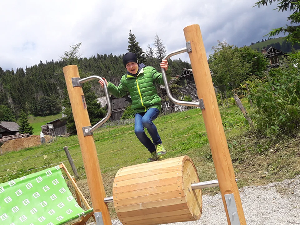 Spielen am Energiepark auf der Teichalm.