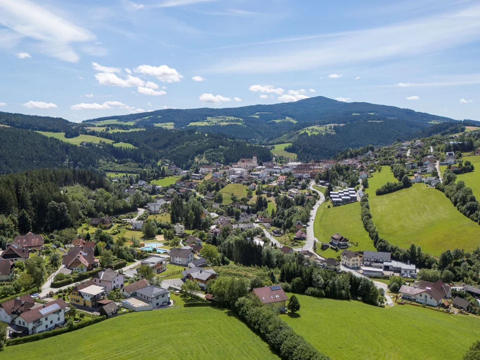Ortsbild der Gemeinde Birkfeld im Joglland, © Oststeiermark Tourismus, Kurt Elmleitner