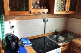 Kitchen at Gruber Hütte