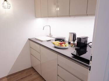 Küchenzeile in der Ferienwohnung.