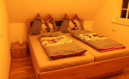 Schlafzimmer im Ferienhaus Schirgi