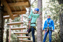 Kletterspaß für Groß und Klein beim Alm Erlebnispark auf der Teichalm