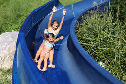 Rutsche im Flussbad St. Ruprecht