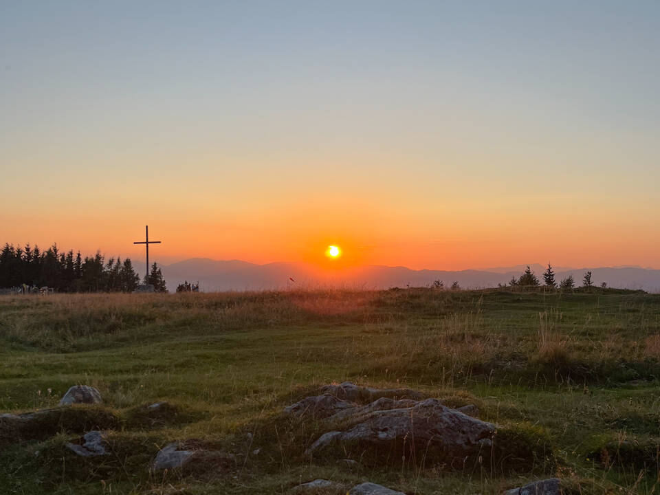 Sonnenuntergang am Schöckl ist ein Highlight.