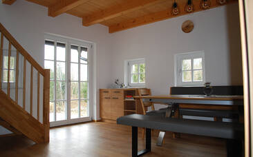 Esszimmer im Ferienhaus Schirgi