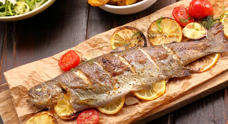 Fischgericht aus dem Naturpark Almenland