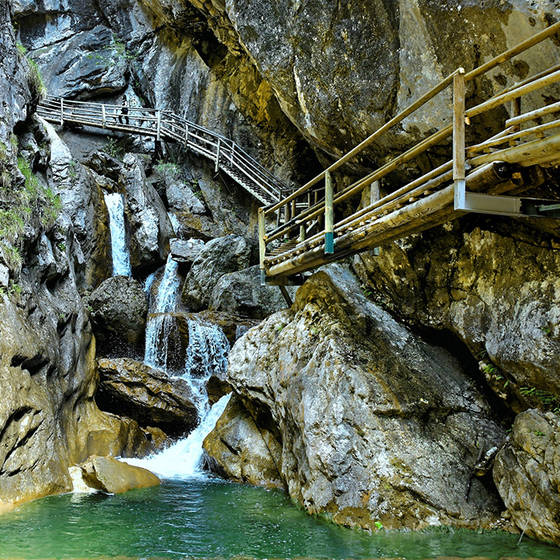 Brücke in der Bärenschützklamm