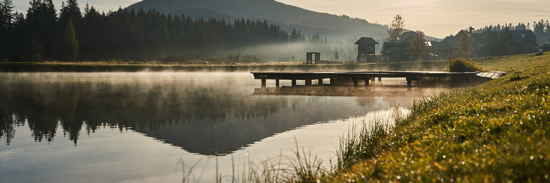 Der Teichalmsee im Herbst.