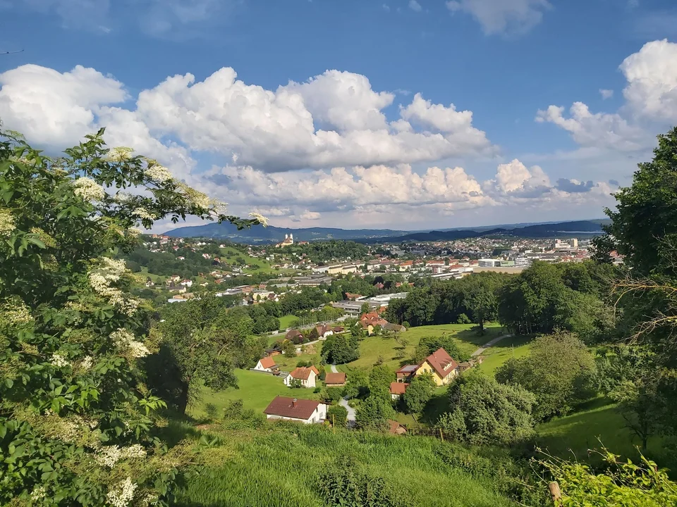 Passail-Weiz-Radtour Blick auf Weiz