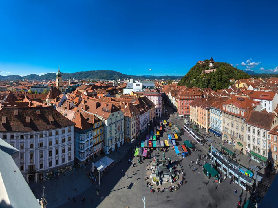 Über den Dächern von Graz.