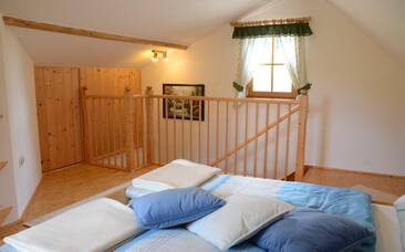 Das Zimmer in der Almhütte Huber