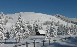 Schöne Winterlandschaft auf der Teichalm.