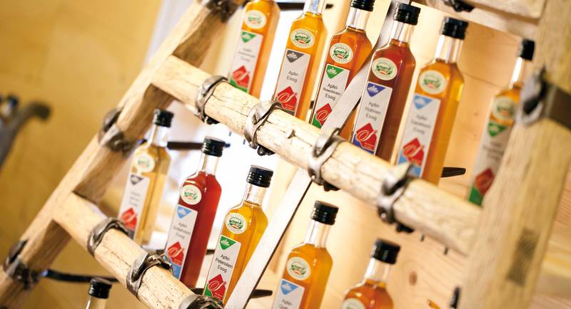 A variety of vinegars from the manufactury