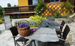 Terrasse beim Ferienhaus