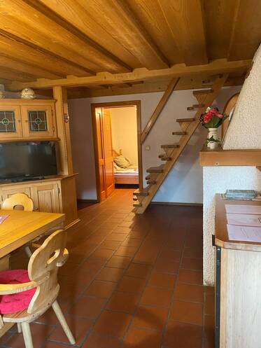 Esszimmer im Ferienhaus Almenland in Arzberg