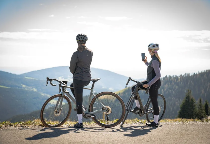 Ausblick beim Radfahren aus dem Naturpark Almenland