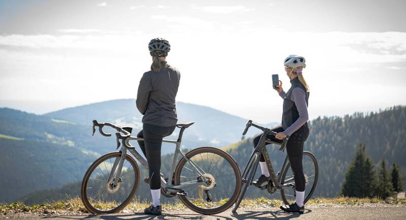 Ausblick beim Radfahren aus dem Naturpark Almenland
