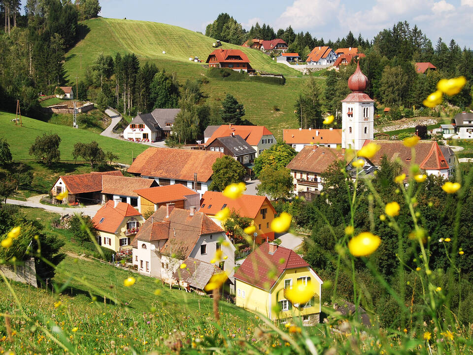 Die Wanderung um Koglhof in der Gemeinde Birkfeld.