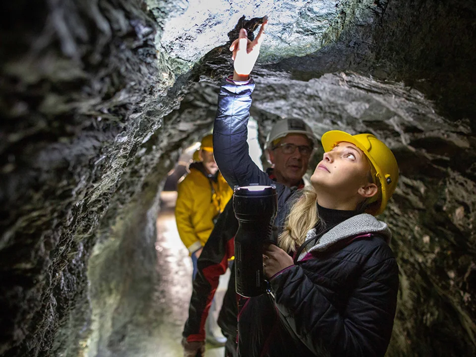 Führung im Schaubergwerk Arzberg im Naturpark Almenland.
