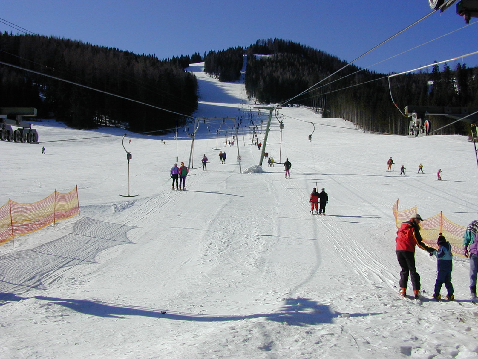 Skifahren bei den Teichalmliften
