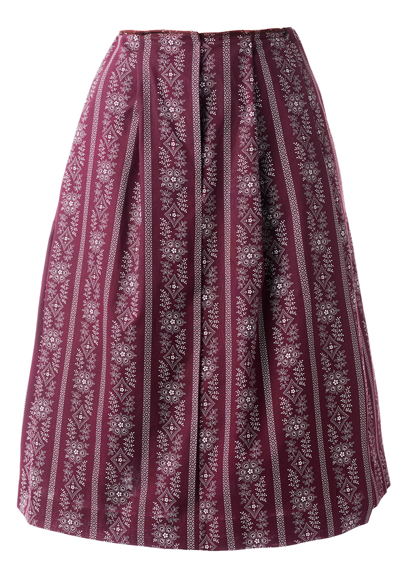 Almenland Dirndl, Kittel in weinrot