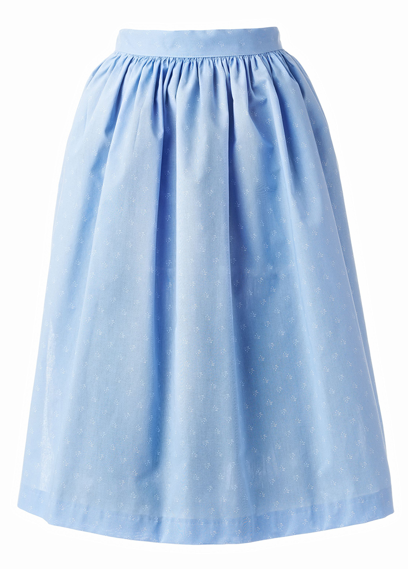 Almenland Dirndl, Schürze in hellblau