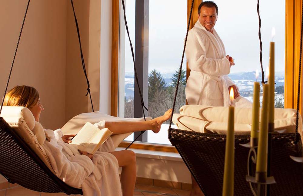 Schwebeliegen im Landhotel Spreitzhofer