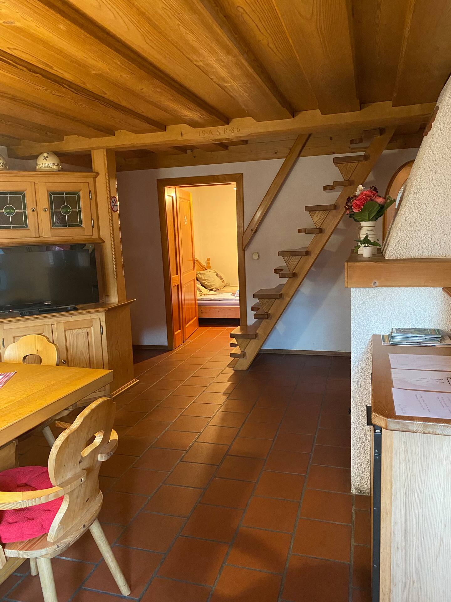 Esszimmer im Ferienhaus Almenland in Arzberg
