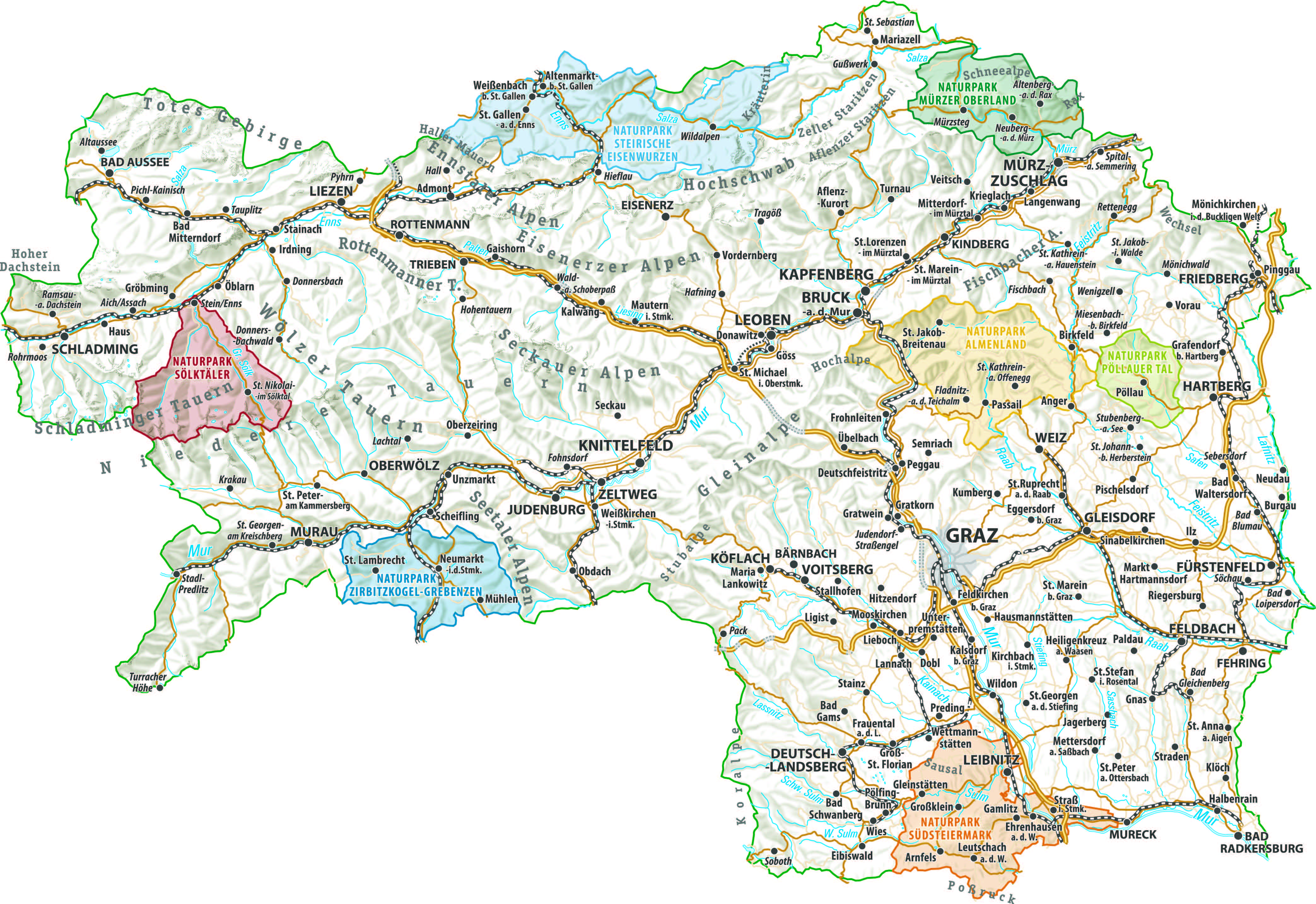 Naturpark Karte