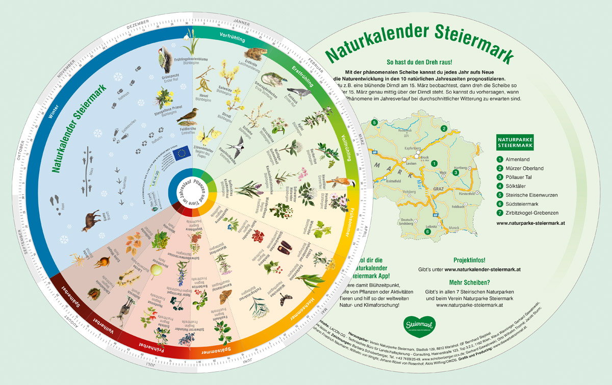 Phänologie Scheibe Naturkalender
