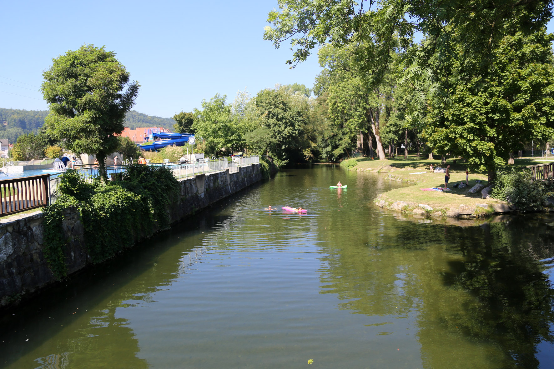 Das Flussbad mit Raab in St. Ruprecht