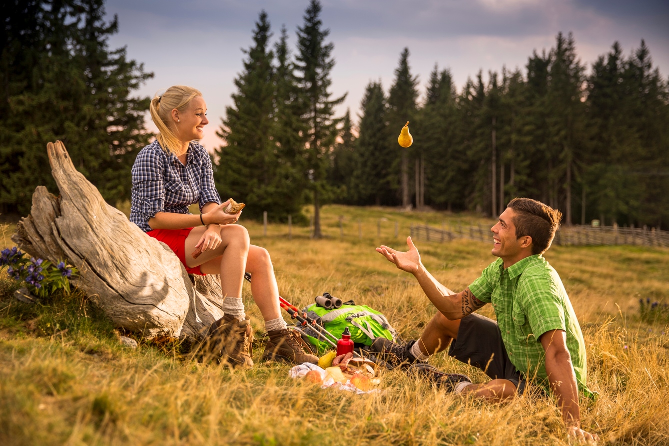 Wanderjause im Naturpark