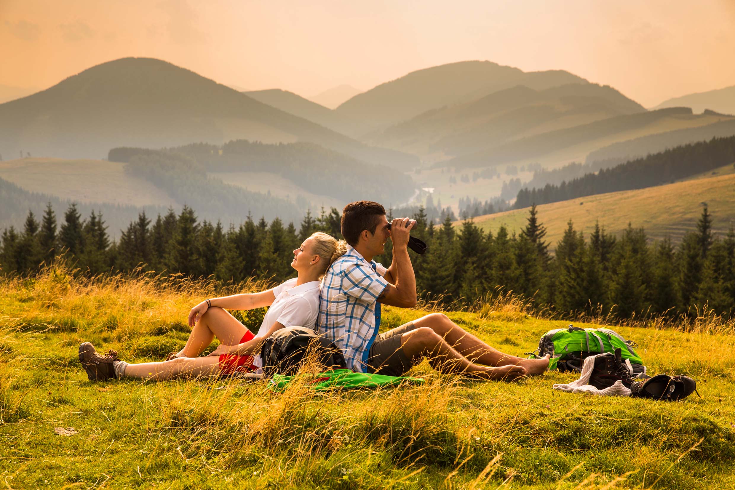 Wandern auf der Sommeralm im Naturpark Almenland
