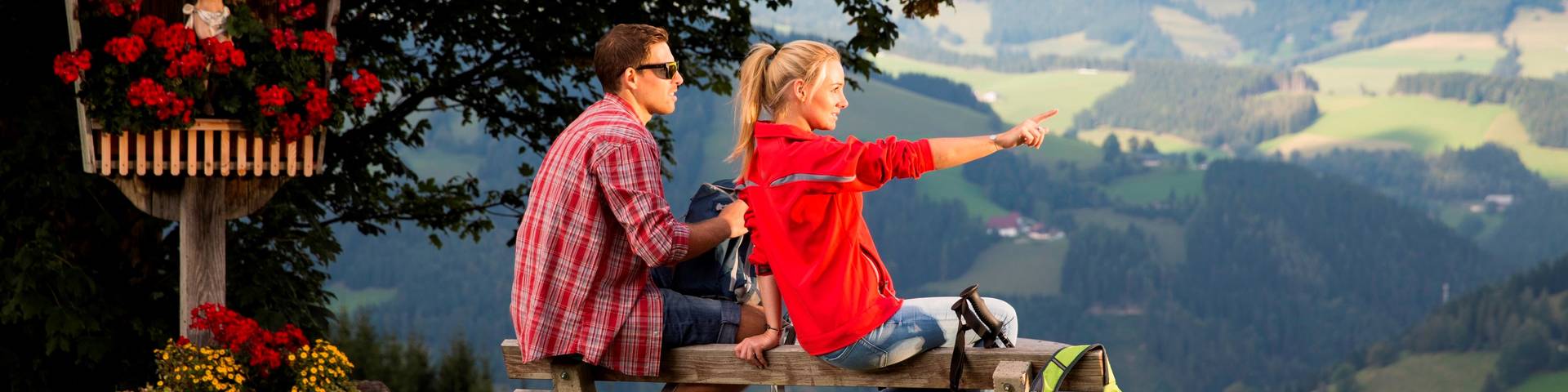 Wandern hoch über Gasen